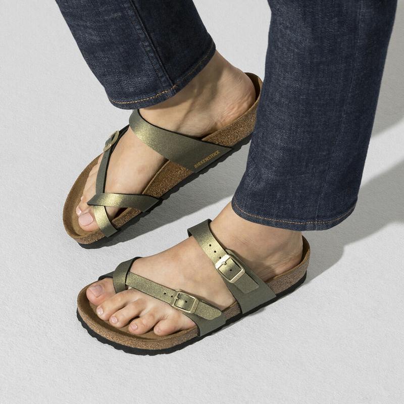 Birkenstock Birko Flor Mayari Dame Olivengrøn | DK 408XYU